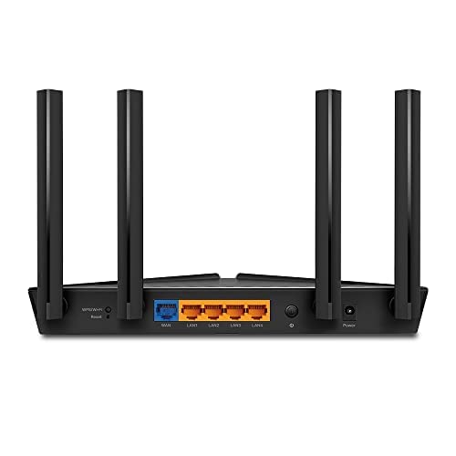 TP-Link Archer AX53 AX3000Mbps WiFi 6 Router, WiFi Router, Gigabit VPN Router, Internet Booster Routers, WiFi Booster, Ultra-Low Latency, EasyMesh, WPA3, Ideal for Gaming, Compatible with Alexa AX3000 WiFi 6