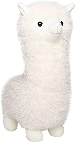 XIAOHONG 46CM Alpaca Plush Toy, Llama Stuffed Animal Large Llamacorn Alpaca Doll Plushie Hug Pillow Soft Fluffy Cushion White Plush Stuffed Alpaca Doll Toys Kids Gifts