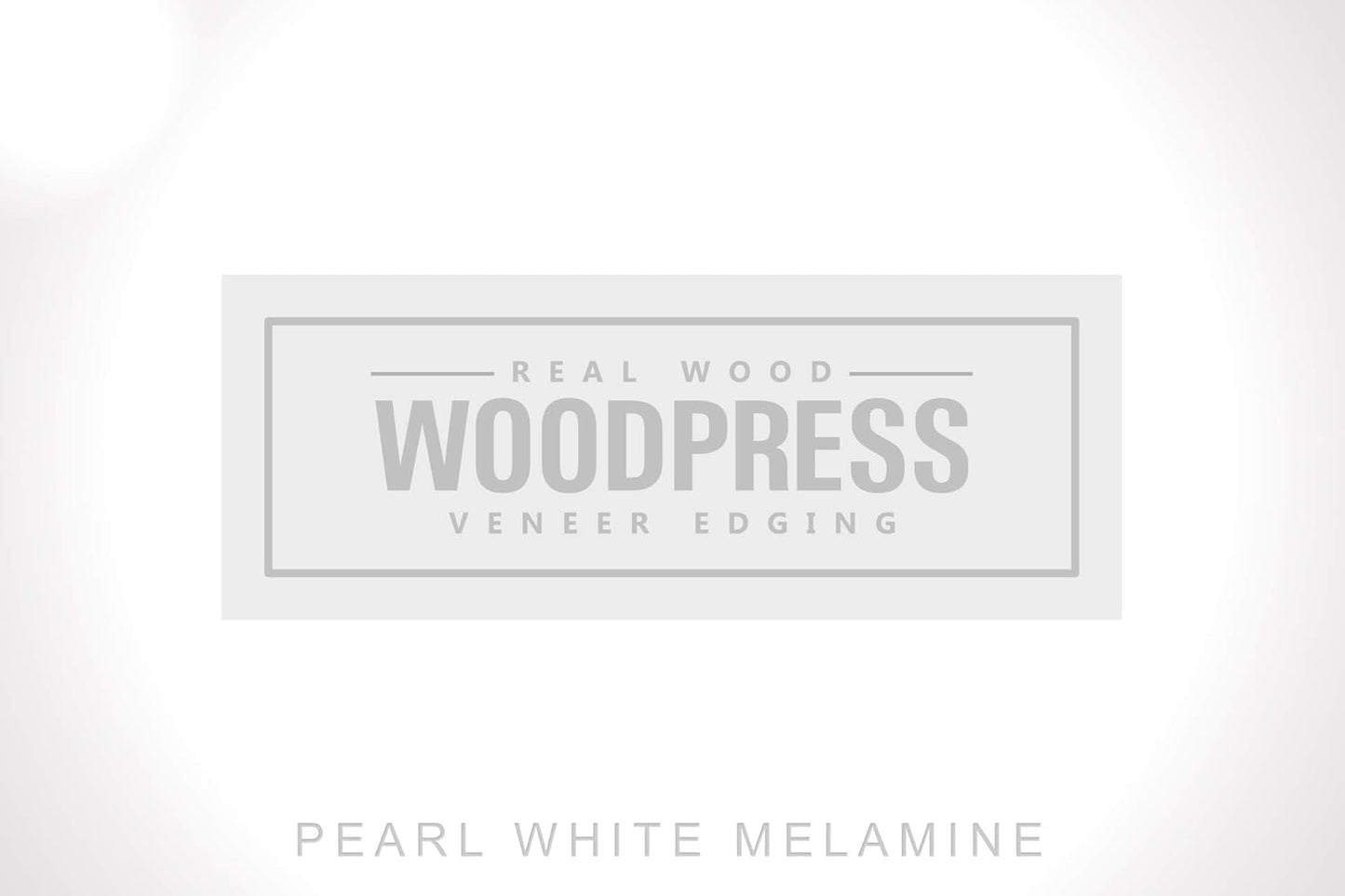 WoodPress® 19mm Pearlised White Melamine Edging, Pre-Glued Veneer Tape – 7.5m Roll - Iron-On for Easy DIY Application – Will Cover the Edge of a Standard MDF Panel Width: 19mm