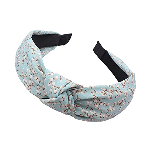 Women's Headbands Boho Hair Band Vintage Elastic Printed Head Wrap Stretchy Moisture Hairband Twisted Cute Hair Accessories (ArchSmalFlower6) ArchSmalFlower6