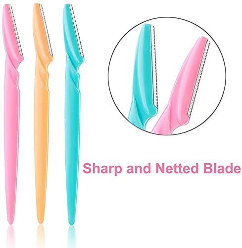 21PCS Face Razor Dermaplaning Blades for Face Eyebrow Razor Facial Hair Remover Face Razors, Exfoliating Dermaplaning Tool Blades Shaver Trimmer Shaper for Women and Men (21) 21