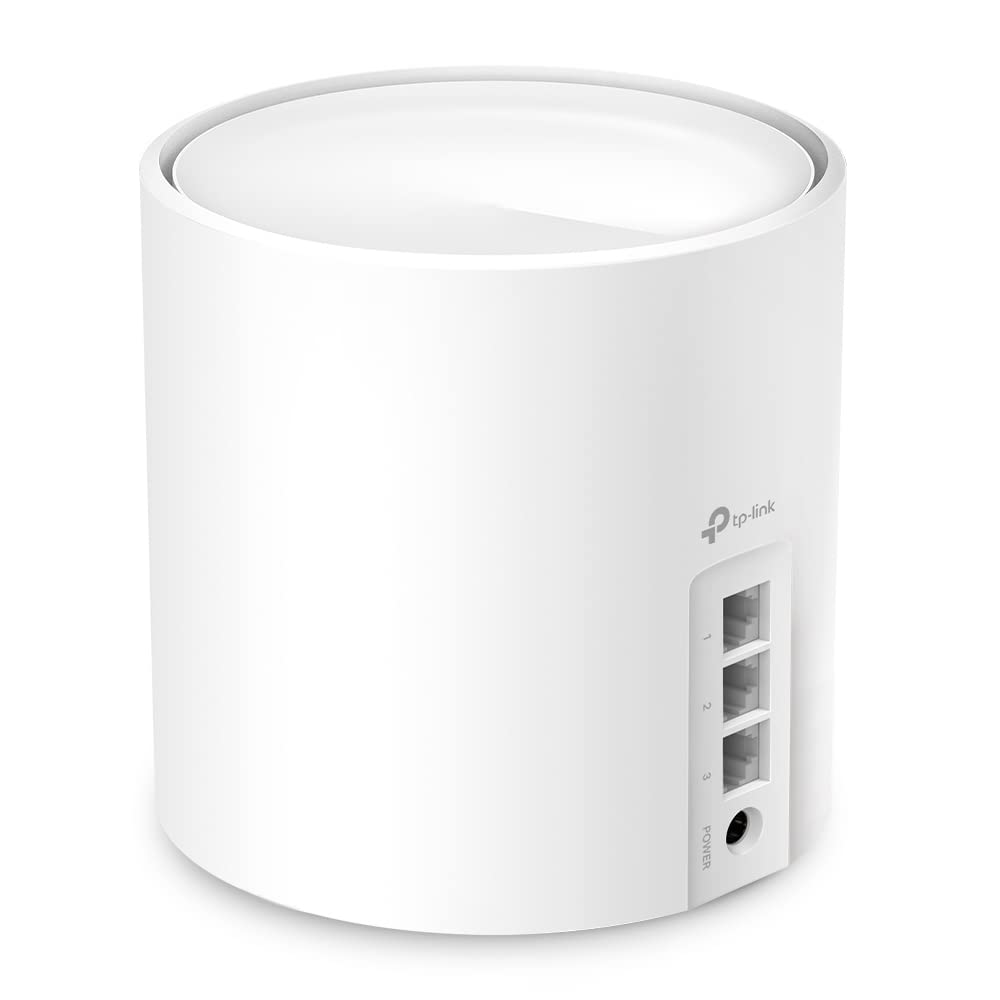 TP-Link Deco X50 AX3000 Whole Home AI-Driven Mesh Wi-Fi 6 System, Dual-Band with Gigabit Ports, Coverage up to 4,500 ft2, Connect up to 150 devices, 1 GHz Dual-Core CPU, HomeShield Security, Pack of 2 AX3000 WiFi 6 2 Pack