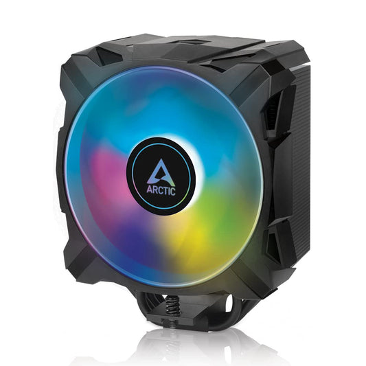 ARCTIC Freezer A35 A-RGB - Single Tower CPU Cooler with A-RGB, AMD specific, Pressure optimized 120 mm P-fan, 200-1700 rpm, 4 Heat Pipes, incl. MX-5 Thermal Paste - Black Freezer A35 A-RGB, black