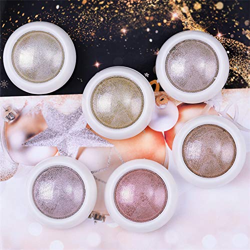 6 Box Rose Gold Chrome Nail Powder, Nail Powder Metallic Chrome Powder, Glitter Nail Powder with 6Pcs Eyeshadow Sticks, for Nail Art Decoration DIY Art Nail Salon