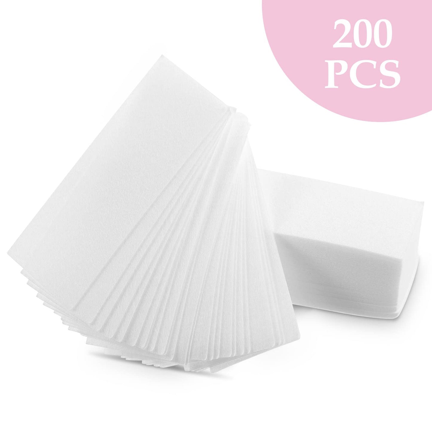 200PCS Large Waxing Strips Paper, Full Size Waxing Strips for Body - Legs, Chest Hair, Eyebrow, Professional Eyebrow Waxing Kit with Non-Woven, Plain Wax Strips Body Wax Strips 200 g (Pack of 1)