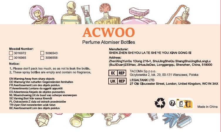 ACWOO 5ML Perfume Atomiser Bottles, 5 PCS Refillable Fine Mist Spray Bottles, Mini Travel Perfume Atomizer, Underfill Empty Travel Bottle Portable Purse Spray Bottle for Men and Women 5ml Self-pump