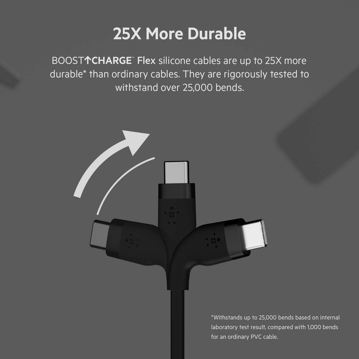 Belkin BoostCharge Flex silicone USB C charger cable, USB-IF certified USB type C to USB type C charging cable for iPhone 16, 15, Galaxy S24, S23, iPad, MacBook, Note, Pixel and more - 2m, black