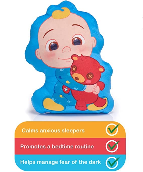 WOW! STUFF CoComelon Toys JJ Musical Sleep Soother | Pre-School Learning Toy That Plays 6 Bedtime Songs Plus Night Light | for Toddlers, Girls and Boys | Ages 2, 3, 4 and 5 JJ Sleep Soother