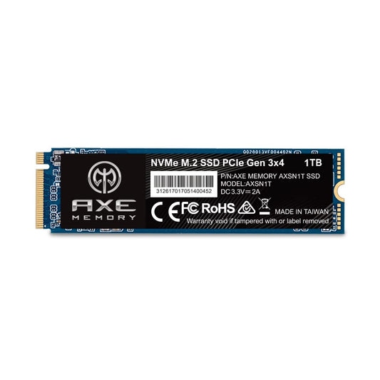 AXE MEMORY 1TB NVMe M.2 2280 PCIe Gen 3x4 Internal SSD Solid State Drive 1 TB