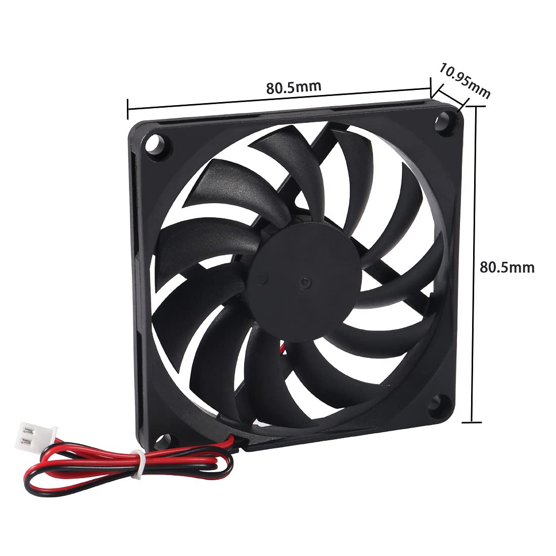 2Pcs DC 24V 8010 Fan Dual Ball Bearings 80mm 10mm Fan 3D Printer 80x80x10 Brushless Cooling Fan for Makerbot for 3D Printer PC CPU Computer Case Fan Cooler and Other Small Heat Dissipation Equipment dual ball 24V