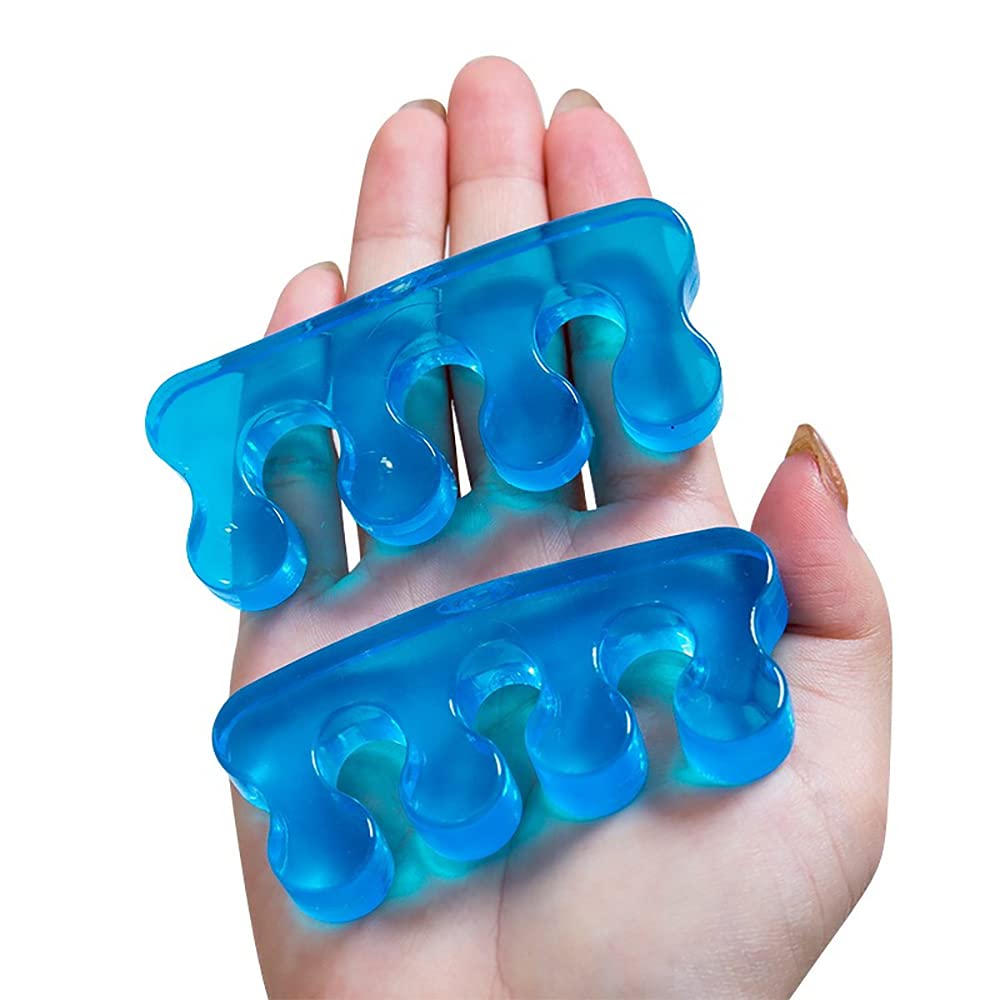 XHNFCU 2 Pairs Gel Toe Separator Toe Stretcher Divider Spacer, Suitable for Men and Women, Relaxing Toes, Pedicure, Bunion Relief, Quickly Alleviating Toe Pain After Sports Activities