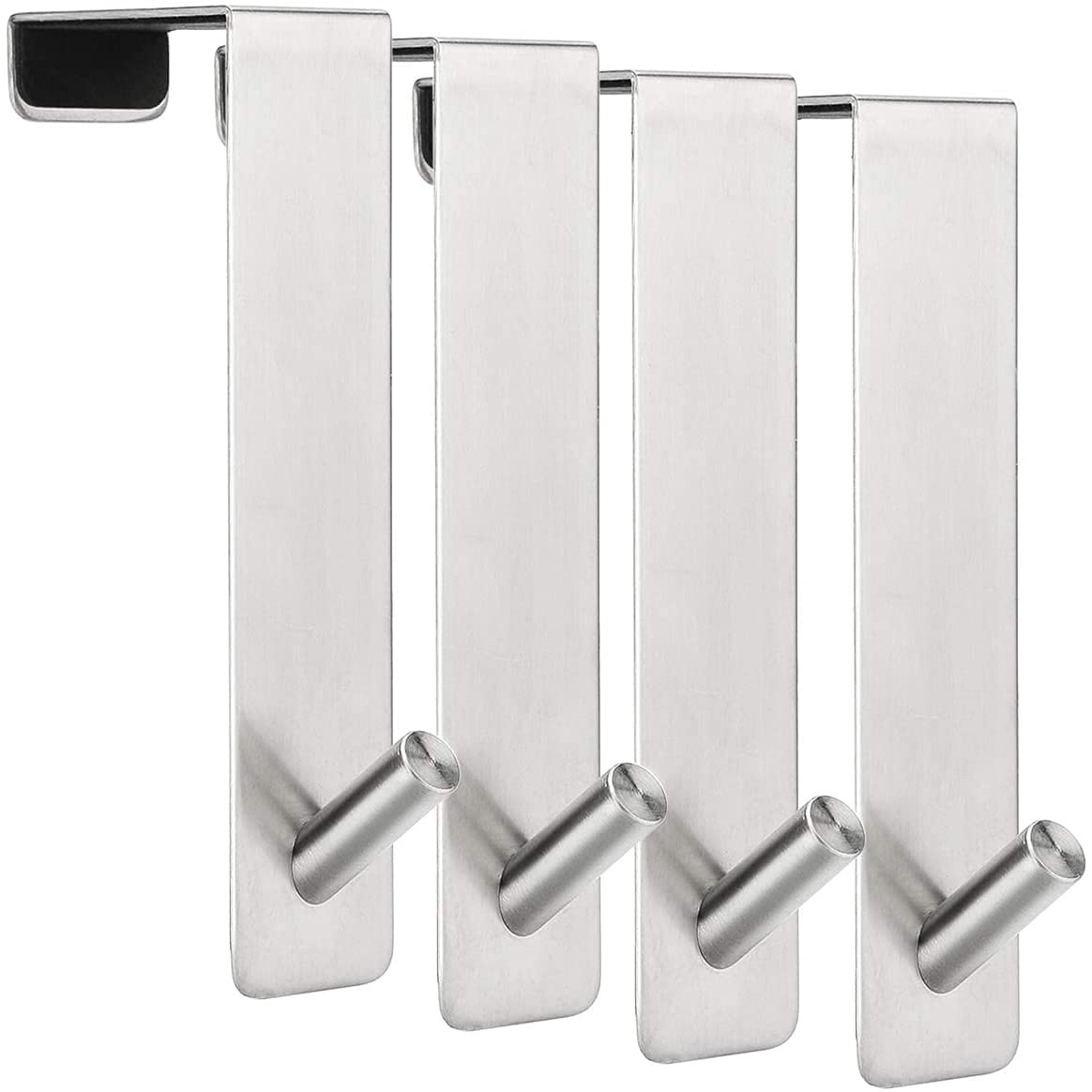 ARTOYS Over Door Hooks Hanger - Set of 4-Fits 1 3/8”(35mm) Door Widths,Stainless Steel 304 Towel Coat Hooks-No DrillingRequired- Supports Up to 100lb 1-3/8 inch