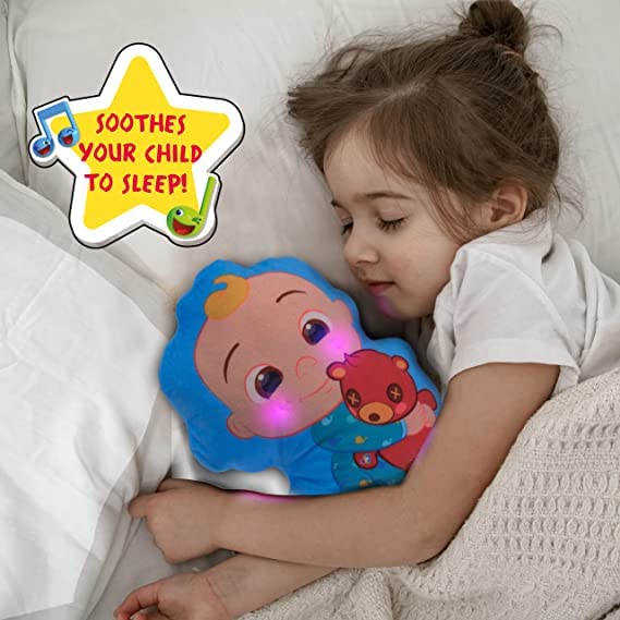 WOW! STUFF CoComelon Toys JJ Musical Sleep Soother | Pre-School Learning Toy That Plays 6 Bedtime Songs Plus Night Light | for Toddlers, Girls and Boys | Ages 2, 3, 4 and 5 JJ Sleep Soother