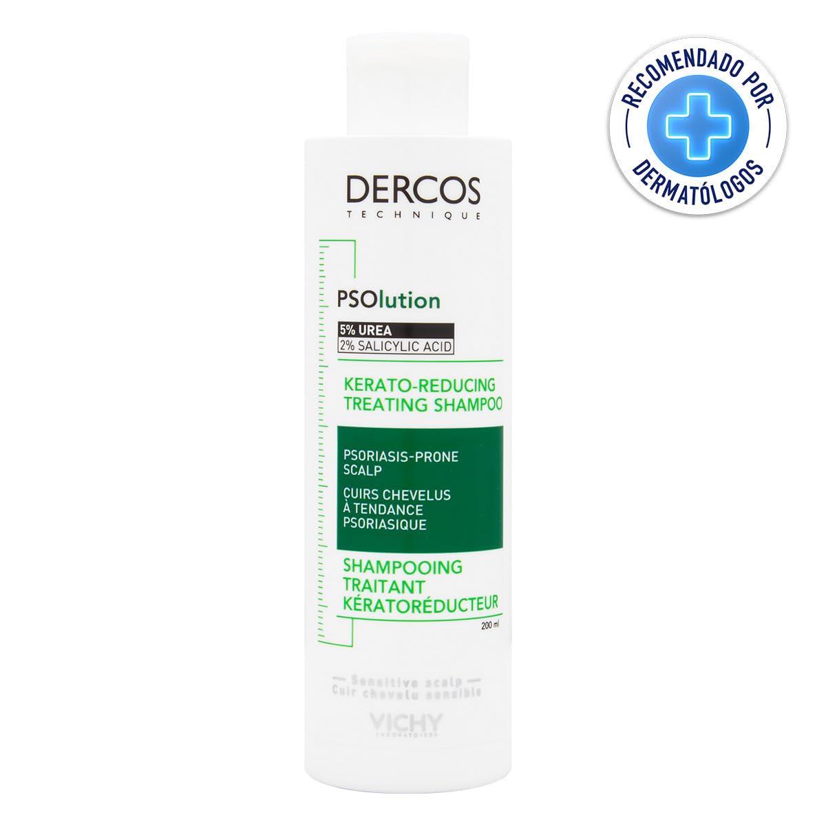 Vichy Dercos PSOlution Kerator-Reducing Treatment Shampoo Psoriatic-Prone Scalps 200ml