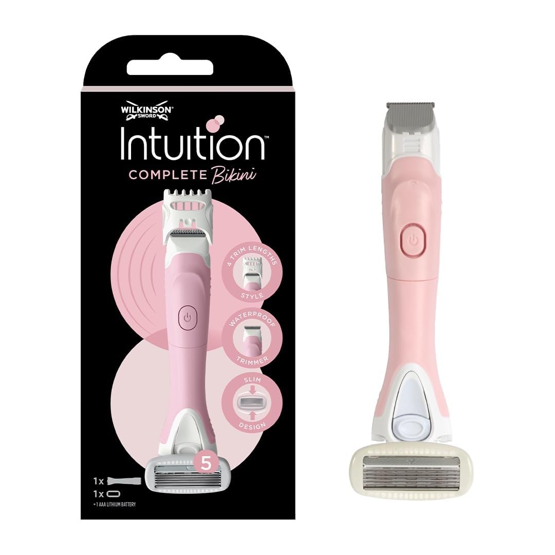 WILKINSON SWORD Intuition Complete Bikini For Women | Trimmer and Razor | With 5 Blade Razor One Size