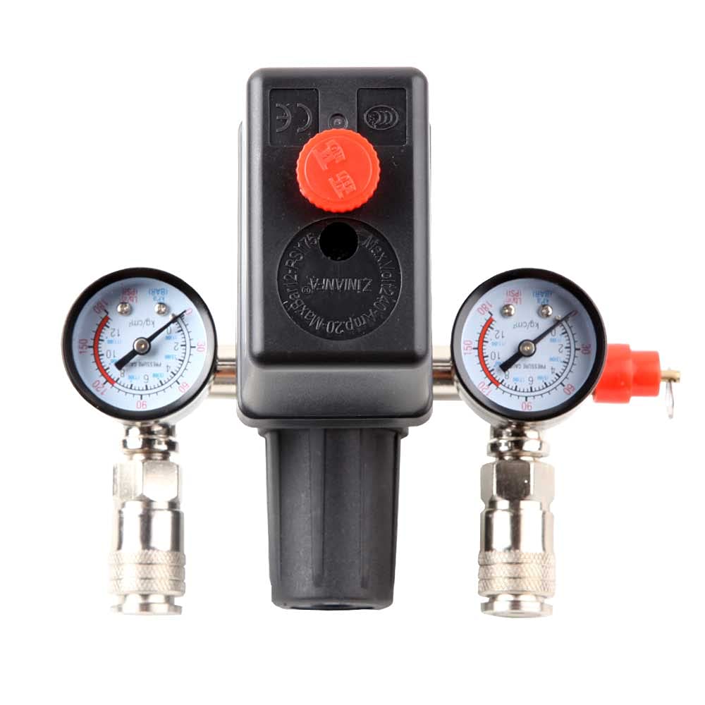 Air Compressor Pressure Control Switch with Valve Gauges Regulator