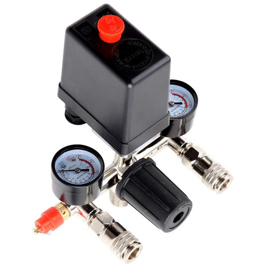 Air Compressor Pressure Control Switch with Valve Gauges Regulator