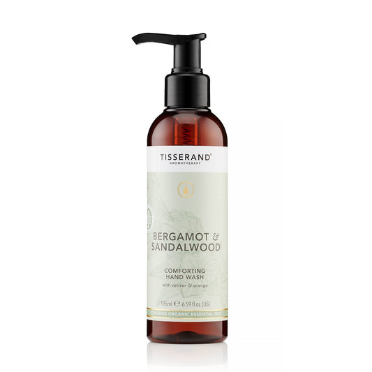 Tisserand Aromatherapy - Nature's Spa Comforting Hand Wash - 100% Natural Pure Essential Oils - Bergamot and Sandalwood - 195ml