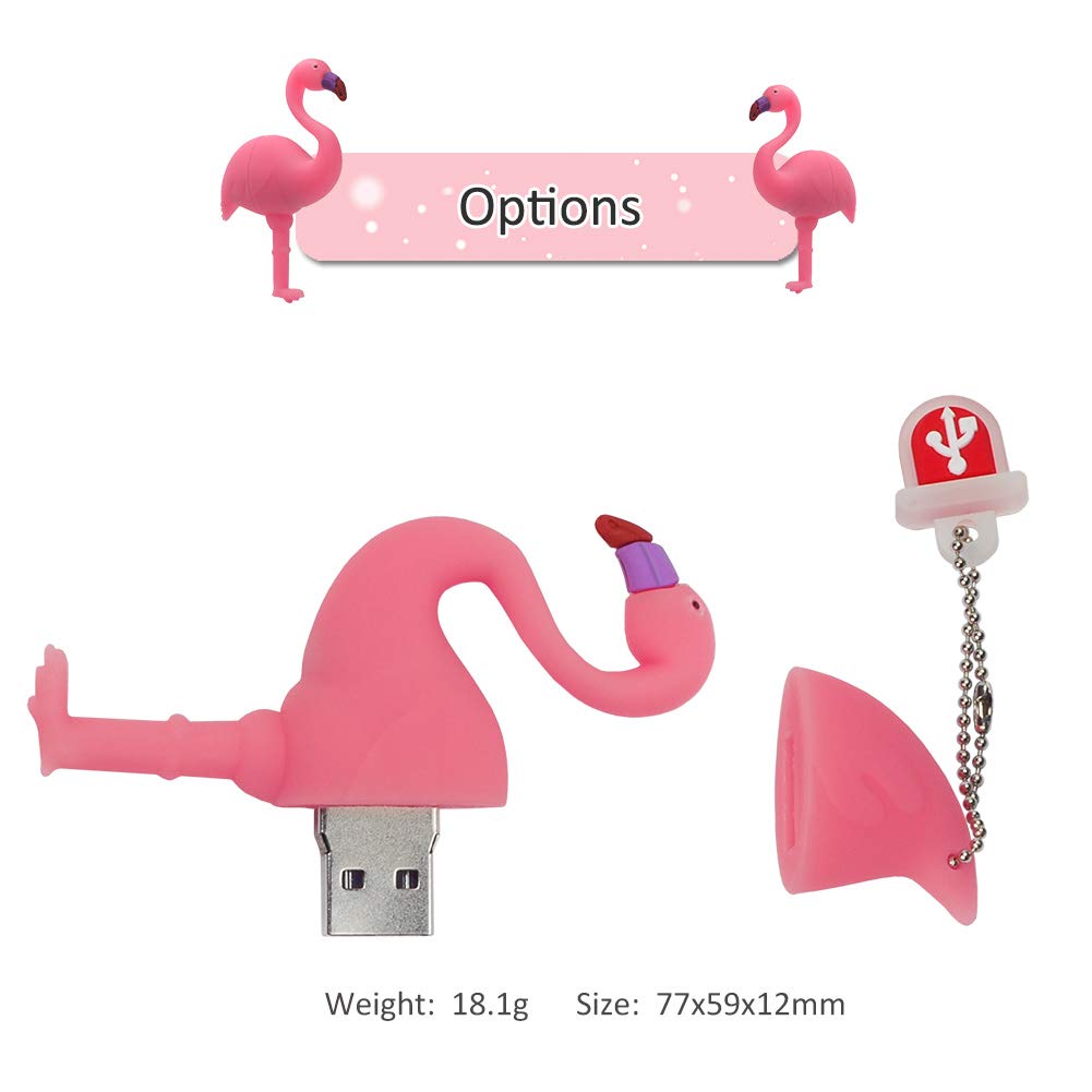 64GB Fenicottero con scatola, Pen Drive Penna USB Porta Chiavette Usb Chiave USB C Arino USB unità di memoria Regali per Bambino Amico(64GB,Fenicottero con scatola)… 64GB Flamingo with box