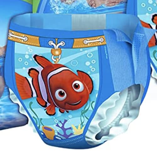 2 Pack Disposable Swimming Nappies, 2 Pack Swim Water Nappies Size 3-4, 7kg-15kg, (2 Packs x 12) 3-4 - 24 Total Baby Toddler Children Waterproof Leak Proof Nappy + 1 x Mocktail Lolly 12 Count (Pack of 2)