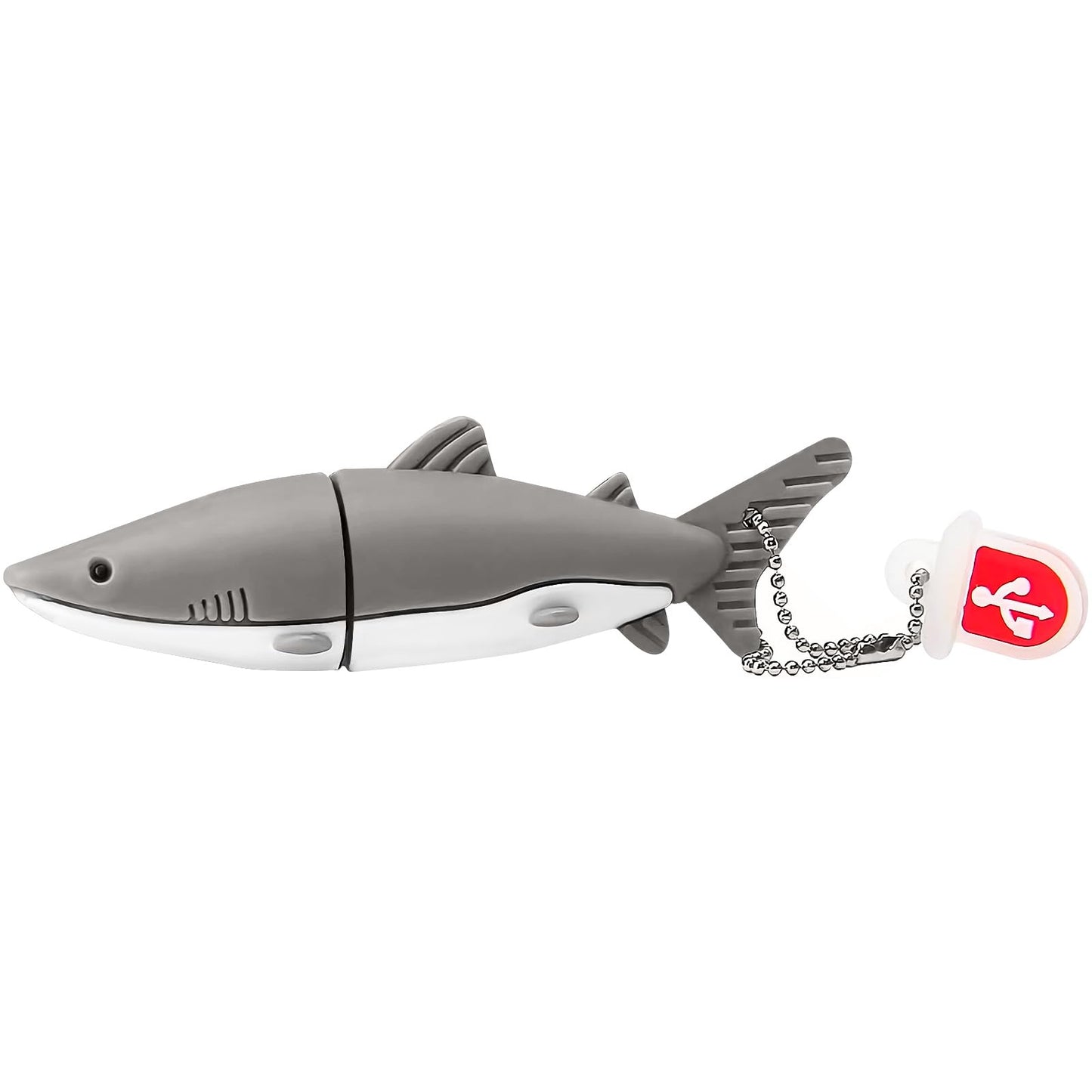 USB Flash Drive 32GB Cute Grey Shark Shaped USB Drive USB 2.0 Memory Stick Thumb Drives for External Data Storage 32GB grey shark model