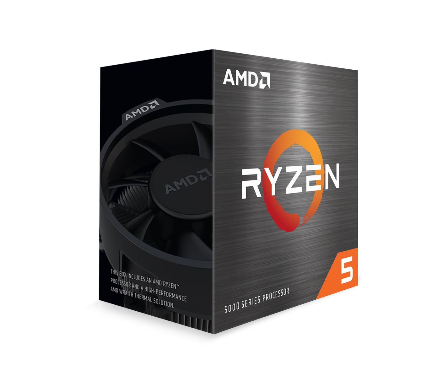 AMD Ryzen 5 5500 Processor (6 cores/12 threads, 65W DTP, AM4 socket, 19 MB cache, up to 4.2 GHz max boost, wraith stealth cooler)