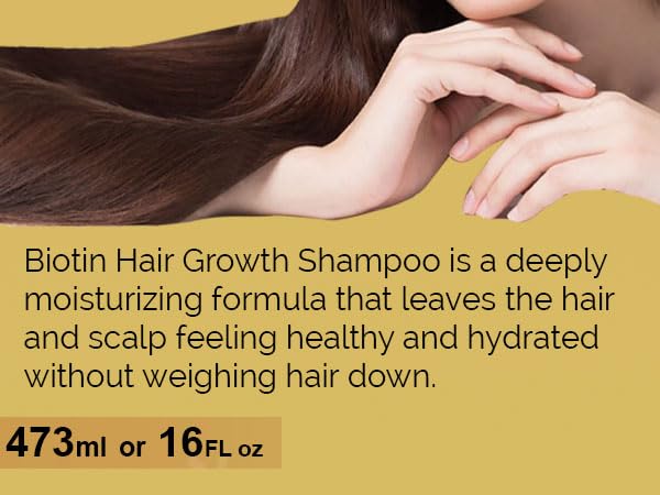 Ammuri Biotin Hair Growth Shampoo & Conditioner - DHT Blocker, Anti-Dandruff, Hair Loss & Hair Thickening Shampoo for Oily Hair - Promotes Hair Growth