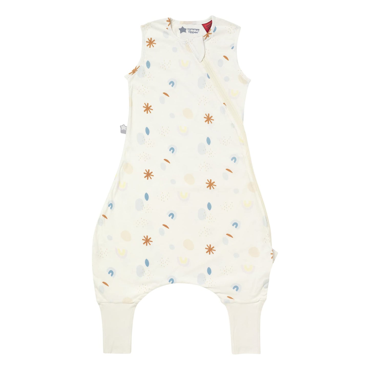 Tommee Tippee Baby Sleep Bag with Legs, The Original Grobag Steppeebag, Baby Romper Suit, Hip-Healthy Design, Soft Cotton-Rich Fabric, 6-18m, 1.0 TOG, Abstract Rainbow