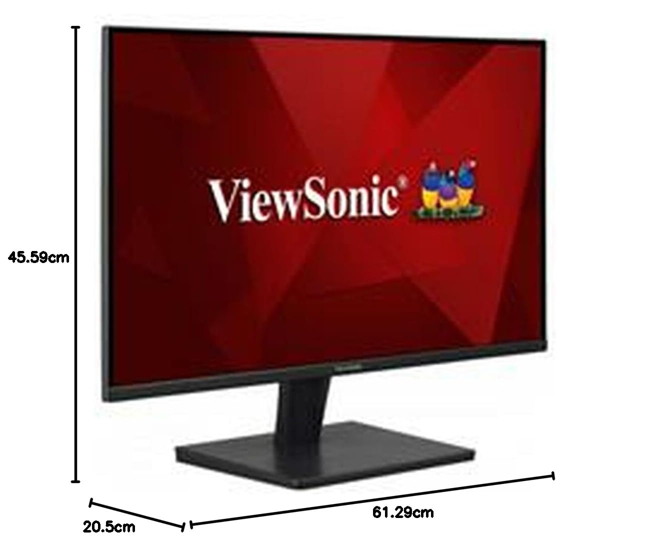 ViewSonic VA2715-H 27-inch 1080p Full HD Monitor with Frameless Design, 75Hz, VGA, HDMI, Eye Care for Work and Study at Home, Black 27-inch Full HD HDMI VGA