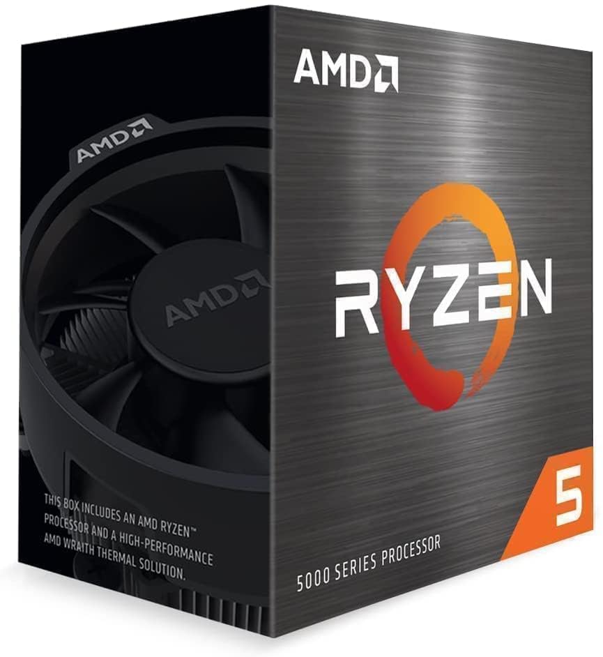 AMD Ryzen 5 5500 Processor (6 cores/12 threads, 65W DTP, AM4 socket, 19 MB cache, up to 4.2 GHz max boost, wraith stealth cooler)