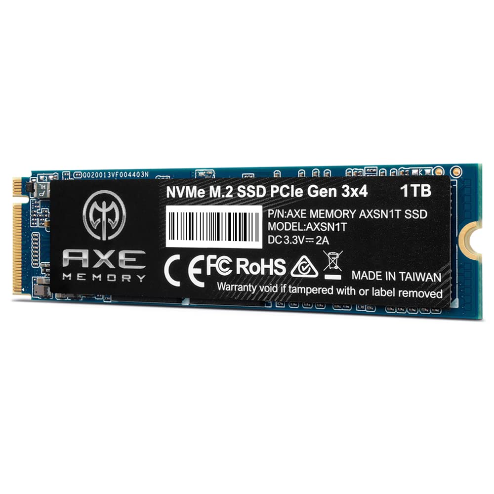 AXE MEMORY 1TB NVMe M.2 2280 PCIe Gen 3x4 Internal SSD Solid State Drive 1 TB