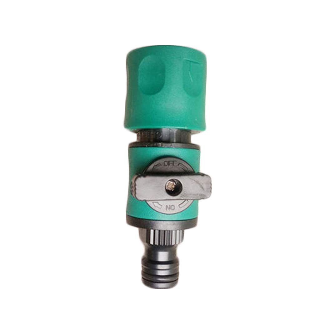 Wmaple Valve Quick Nipple Hose Connector Garden Watering Connector Agricultural Agricultural Irrigation Plastic Shut Off Valve Pipe Adapter 2pcs