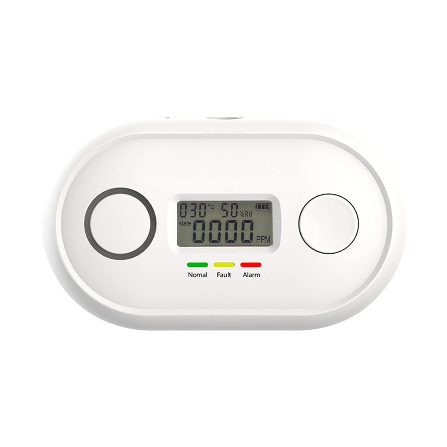 ANKA Carbon Monoxide Alarm Detector(10 year battery) with CO Concentration LED Digital Display, Test/Silence Button,Conforms to EN 50291 Standards,AJ-833 1PCS