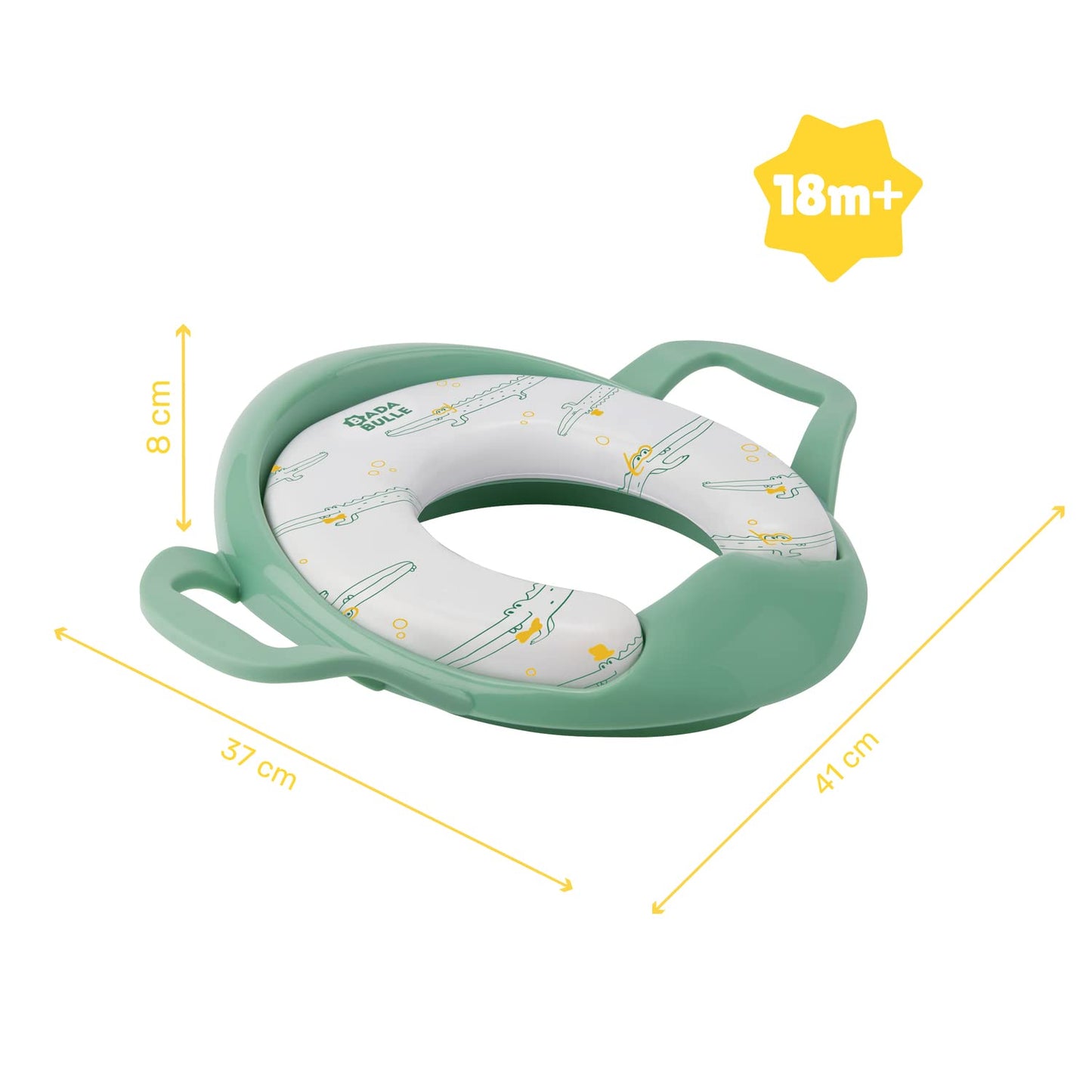 Badabulle Comfortable Potty Training Toilet seat Reducer with Handles Multicolored Single