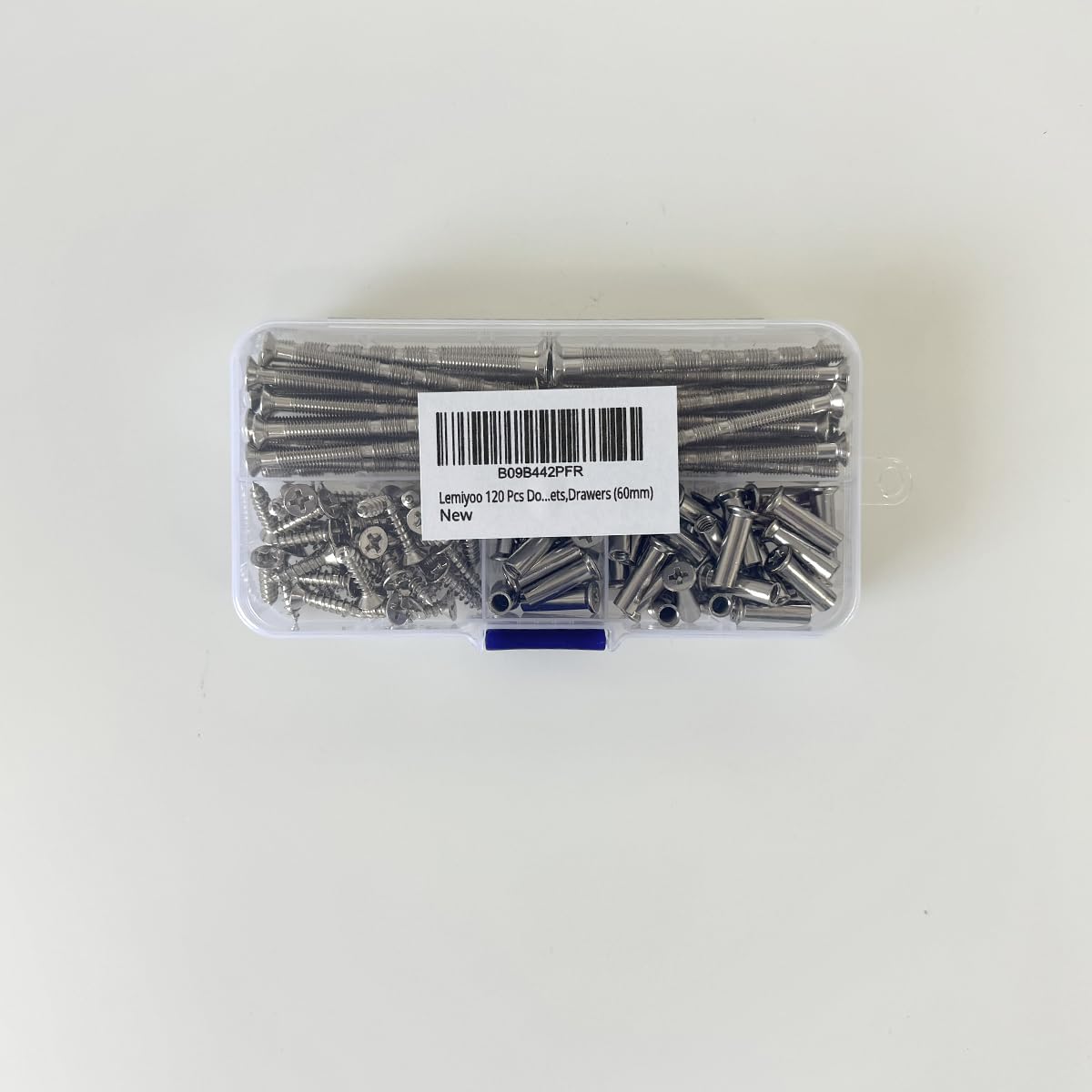 120 Pcs Door Handle Fixing Screws(40 Sets), M4 Connecting Bolts And Sleeves, Adjustable Bolt Length,Used To Fastener and Fixing Furniture,Door Handles,Keyholes,Cabinets,Drawers(60mm)