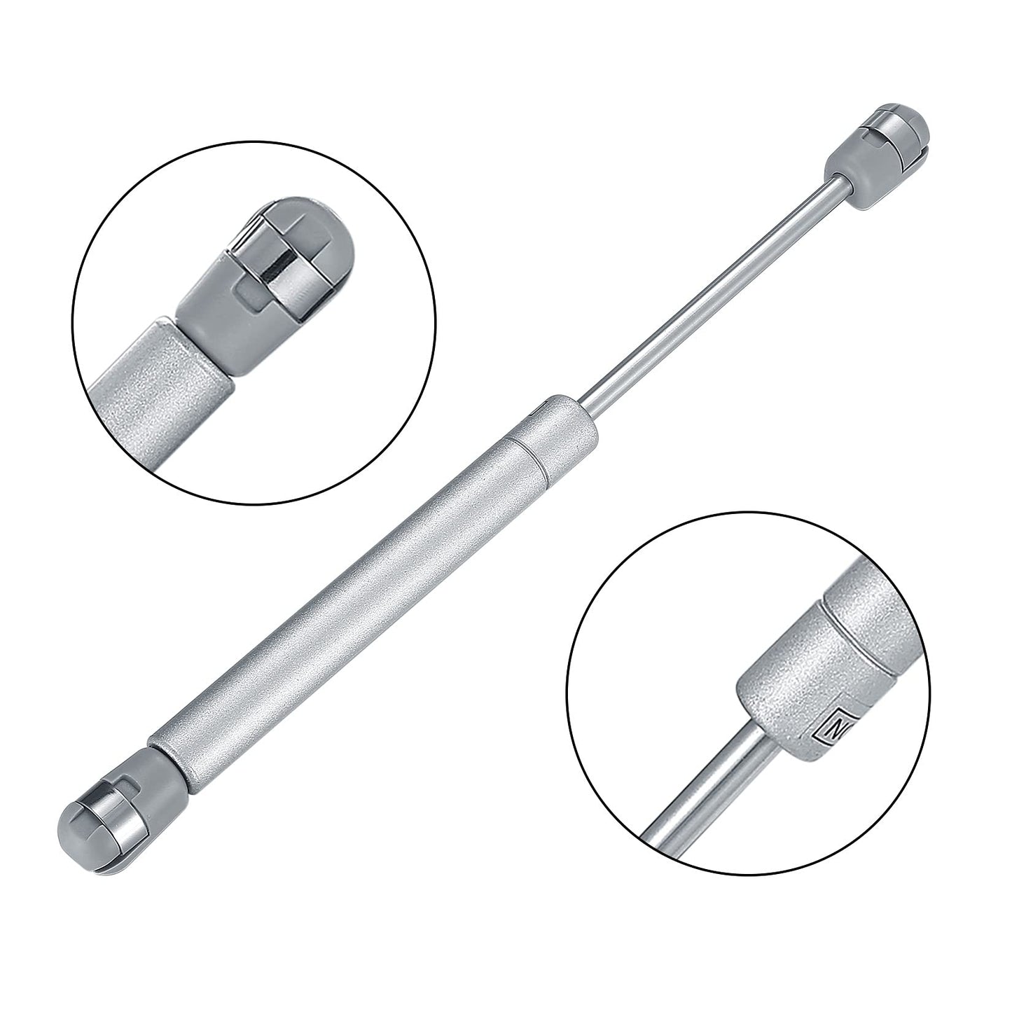 4 Pcs Gas Lift Strut Kit, Gas Spring Strut Lift Stay Support, 100N/10KG Kitchen Cupboard Wardrobe Cabinet Door Soft Close Gas Spring Strut Damper Hinge Flap Fittings Door Stay (Silvery-4) (4) 4