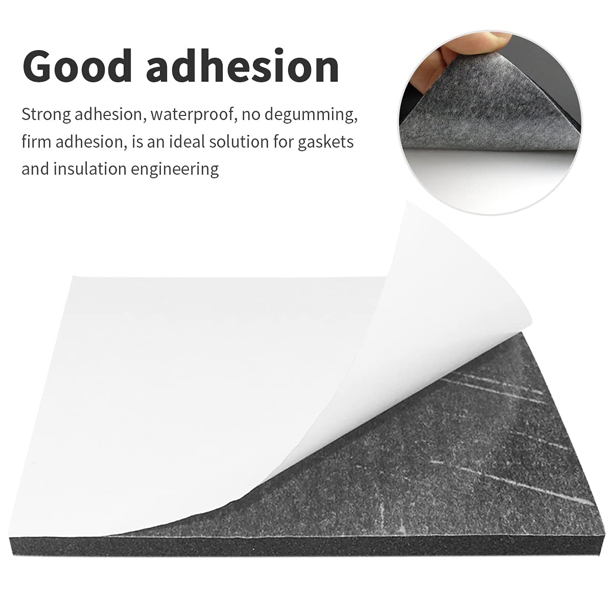 5Pcs Foam Sheets Self Adhesive 300mm Longx200mm Widex3mm Thick Closed Cell Foam Neoprene Rubber Sheets Insulation Anti Vibration Non-Slip Foam Rubber Pads Furniture Floor Protector Pads Black 300mmx200mmx3mm, 5pcs