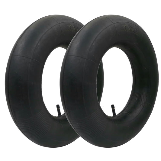 2 Pcs 4.00-8" Wheelbarrow Inner Tubes with TR-13 Straight Valve, Heavy Duty Replacement for Wheelbarrows, Mowers, Hand Trucks and More 4.80/4.00-8 TR-13