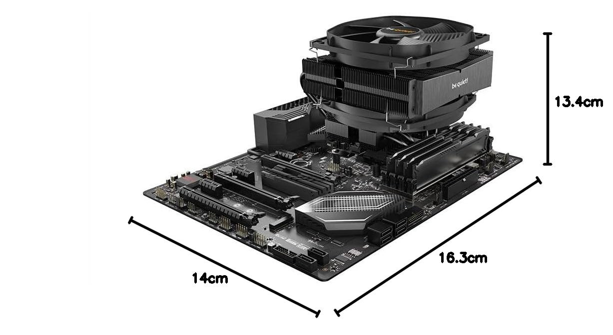 be quiet! Dark Rock TF 2, CPU cooler, 230W TDP, Silent Wings 3 135mm fan, 6x 6mm heatpipes, dual tower design, BK031