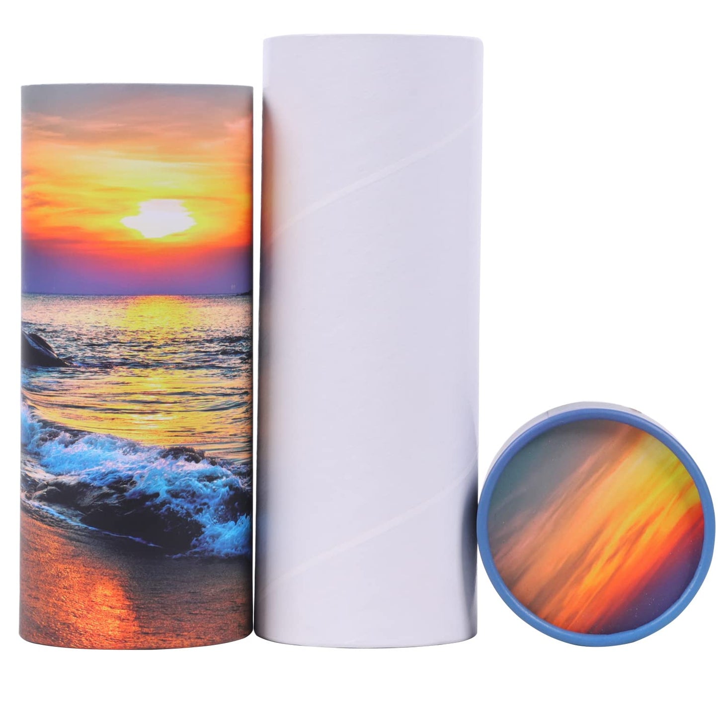 youdear memorials Ocean Sunset Scattering Urn – Biodegradable Scatter Tube for Ashes - Cremation Urn for Adult Ashes (Set of 4) Set of 4