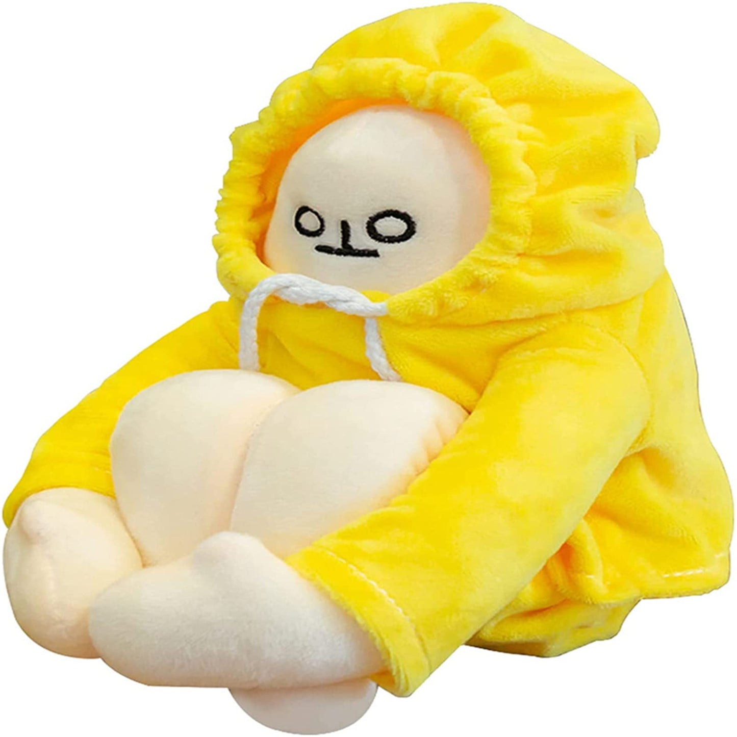 Watkings 16in Cute Banana Man Doll Plush Pillow Bendable Plush Toy Creative Stuffed Toy Adorable Banana Shaped Doll Birthday Party Gift for Kids