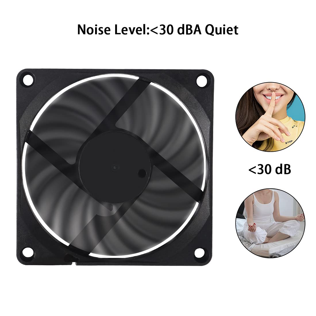 2Pcs DC 24V 8010 Fan Dual Ball Bearings 80mm 10mm Fan 3D Printer 80x80x10 Brushless Cooling Fan for Makerbot for 3D Printer PC CPU Computer Case Fan Cooler and Other Small Heat Dissipation Equipment dual ball 24V