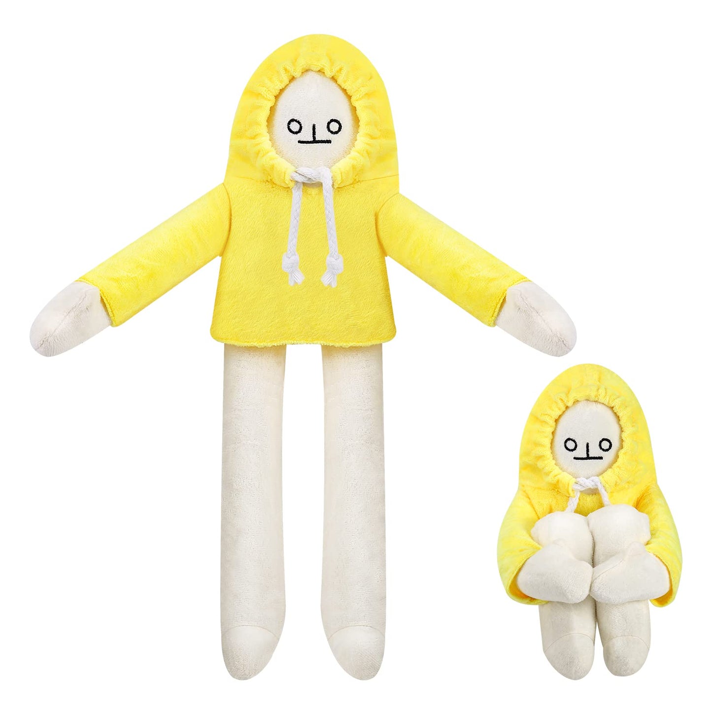 Watkings 16in Cute Banana Man Doll Plush Pillow Bendable Plush Toy Creative Stuffed Toy Adorable Banana Shaped Doll Birthday Party Gift for Kids