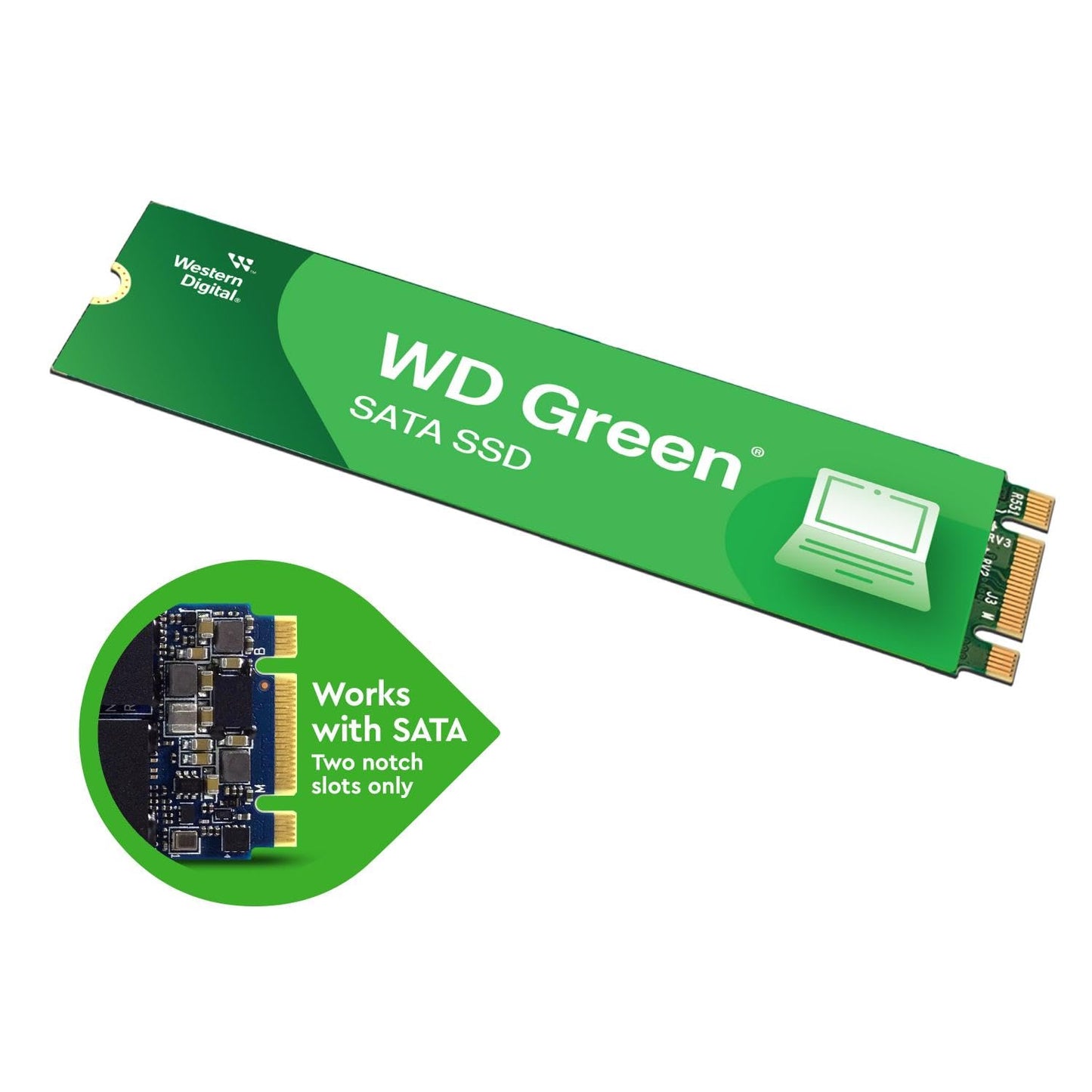 Western Digital 240GB GREEN SSD M.2 SATA III 6GB/S M.2 2280 SSD