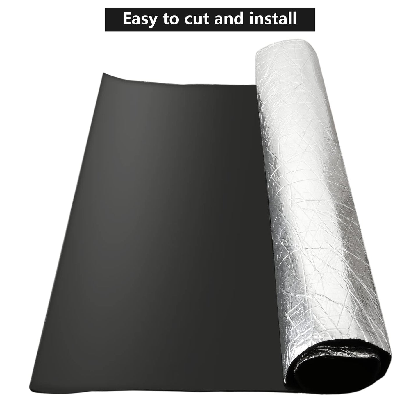 YOUNTHYE Self Adhesive Reflective Aluminium Foam Insulation 5mm Thick, 24cm x 10m Radiator Reflector Panels, Foil Insulation Roll for Floors, Roofs, Garage Doors and Camper Vans