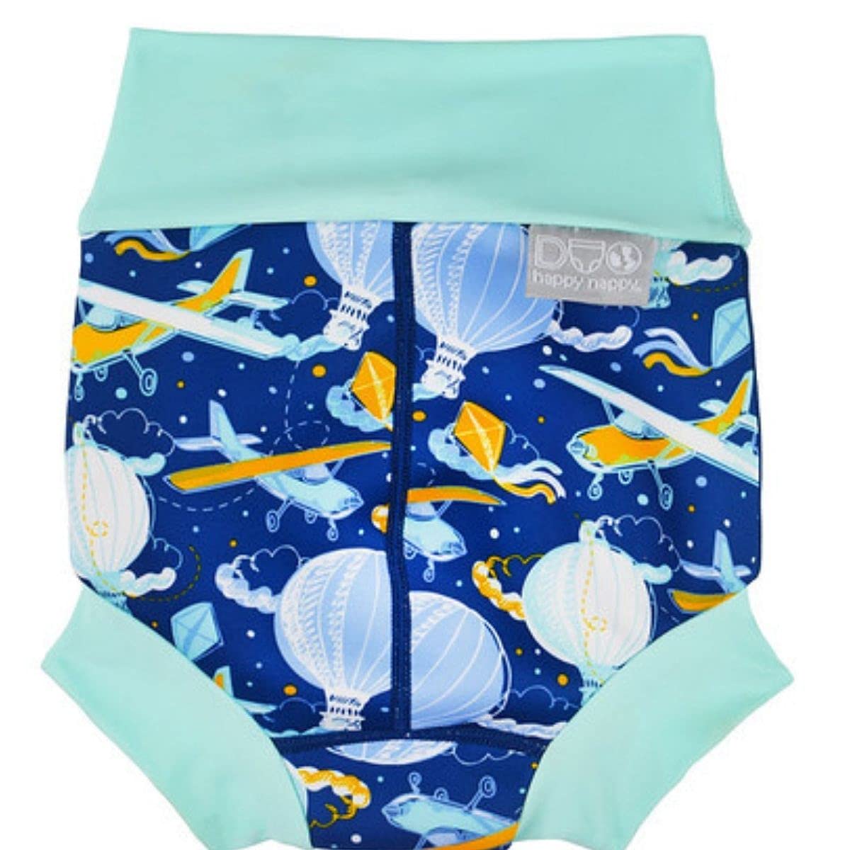 Baby & Toddler Happy Nappy Duo Reusable Swim Nappy with Silver Lining 12-24 Months Up in the Air