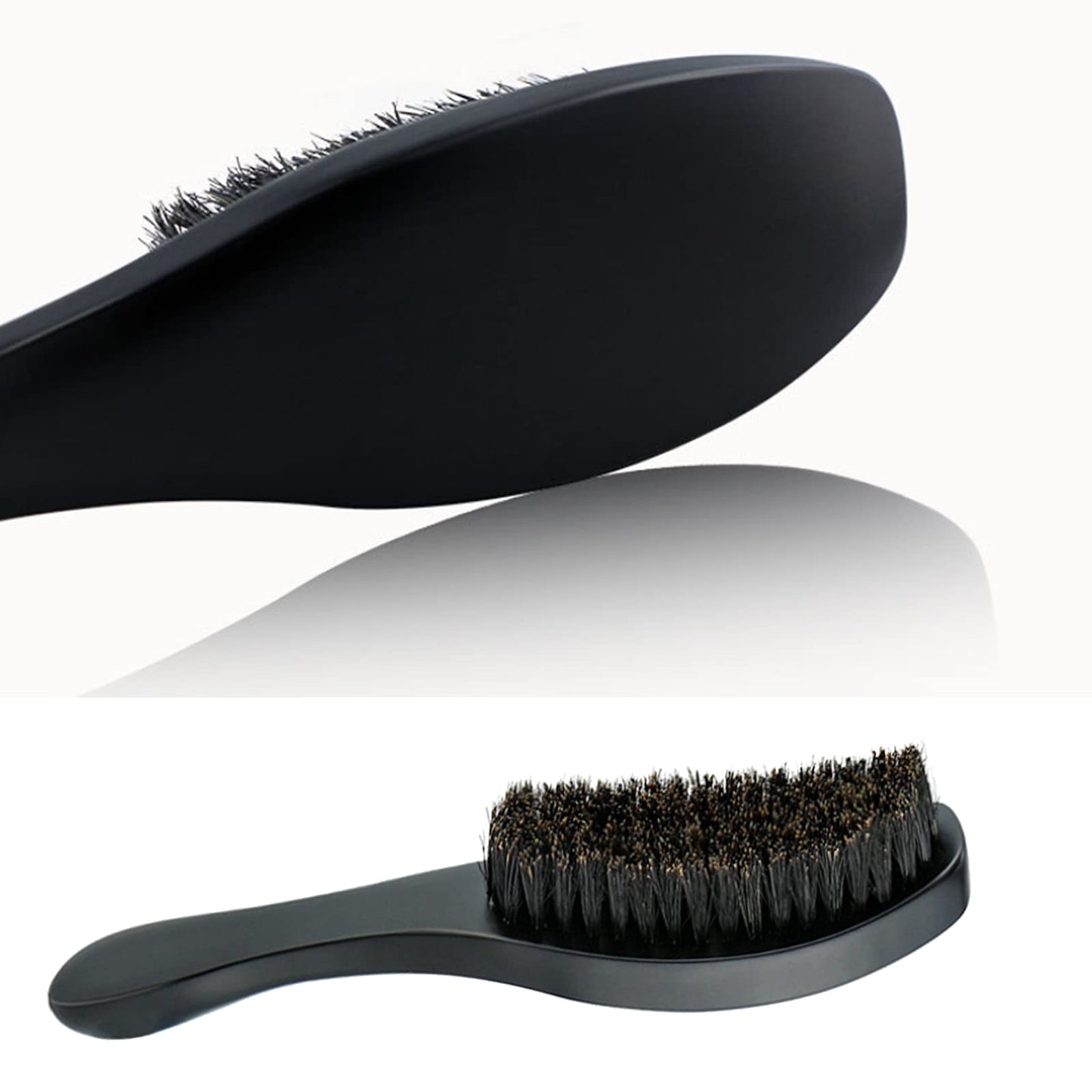 Wet and Dry Hair Hairbrush Magic Wave Brush Soft Boar Hair Brush for Man Women Boys Girls