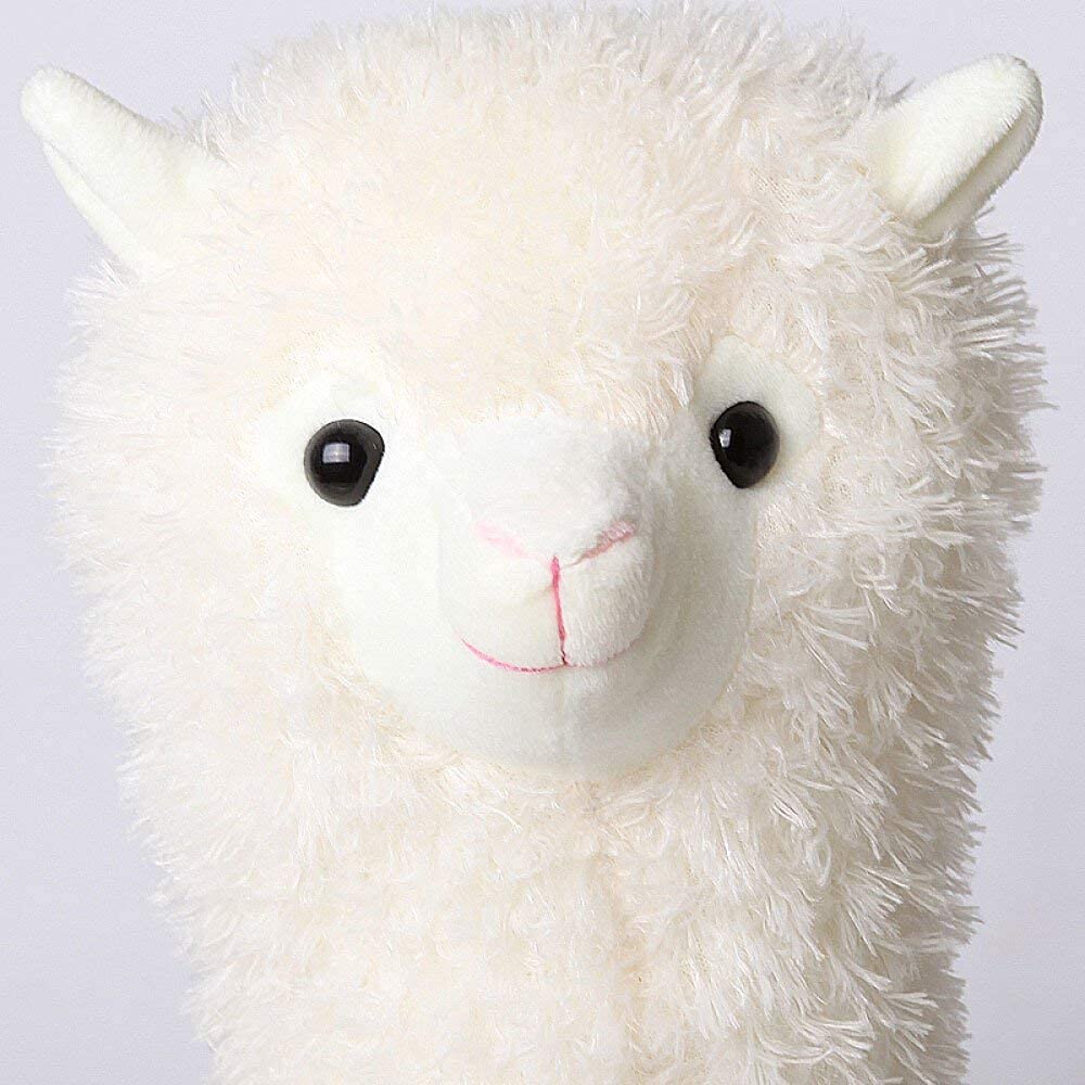 XIAOHONG 46CM Alpaca Plush Toy, Llama Stuffed Animal Large Llamacorn Alpaca Doll Plushie Hug Pillow Soft Fluffy Cushion White Plush Stuffed Alpaca Doll Toys Kids Gifts