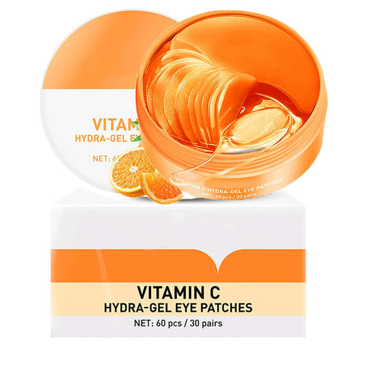 30 pairs Vitamin-C Under Eye Patches - Collagen Patches Eye Masks with Moisturizing and Anti-Aging Effect/Hydrogel Under-Eye Patches for Puffy Eyes, Dark Circles, Eye Bags