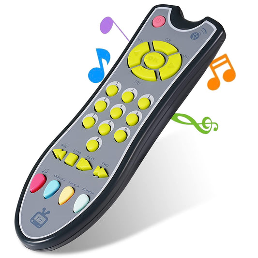 TV Remote Toy Baby Remote Control Musical Toy Realistic TV Remote for Baby Music Education Toy for Baby 12M+